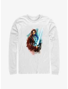 Star Wars Obi-Wan Kenobi Watercolor Style Long-Sleeve T-Shirt, , hi-res