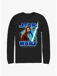 Star Wars Obi-Wan Kenobi Ready With Lightsaber Long-Sleeve T-Shirt, BLACK, hi-res