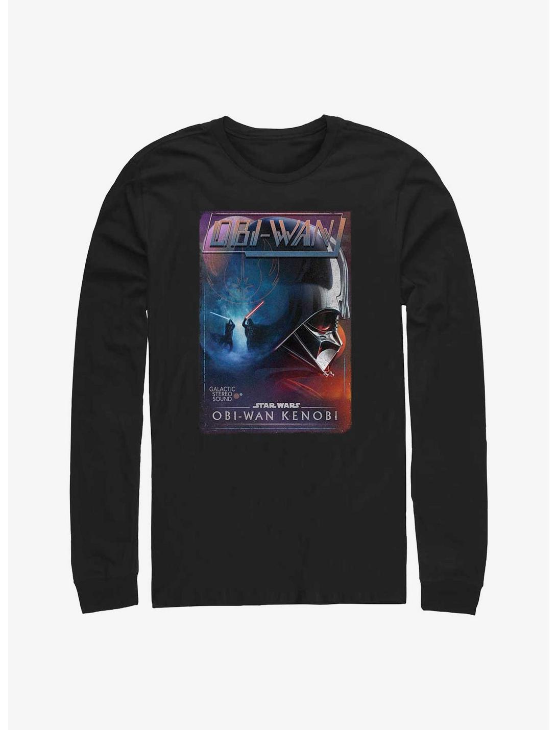 Star Wars Obi-Wan Kenobi Vader Fight Poster Long-Sleeve T-Shirt, BLACK, hi-res