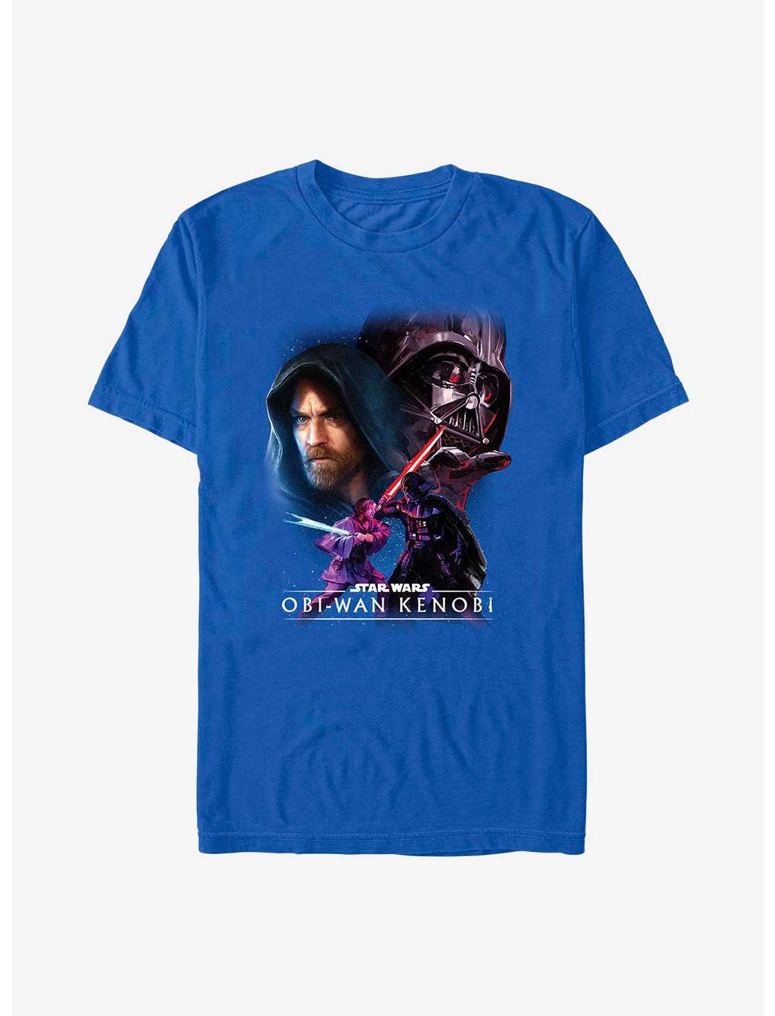 Star Wars Obi-Wan Kenobi Big Face-Off T-Shirt, ROYAL, hi-res