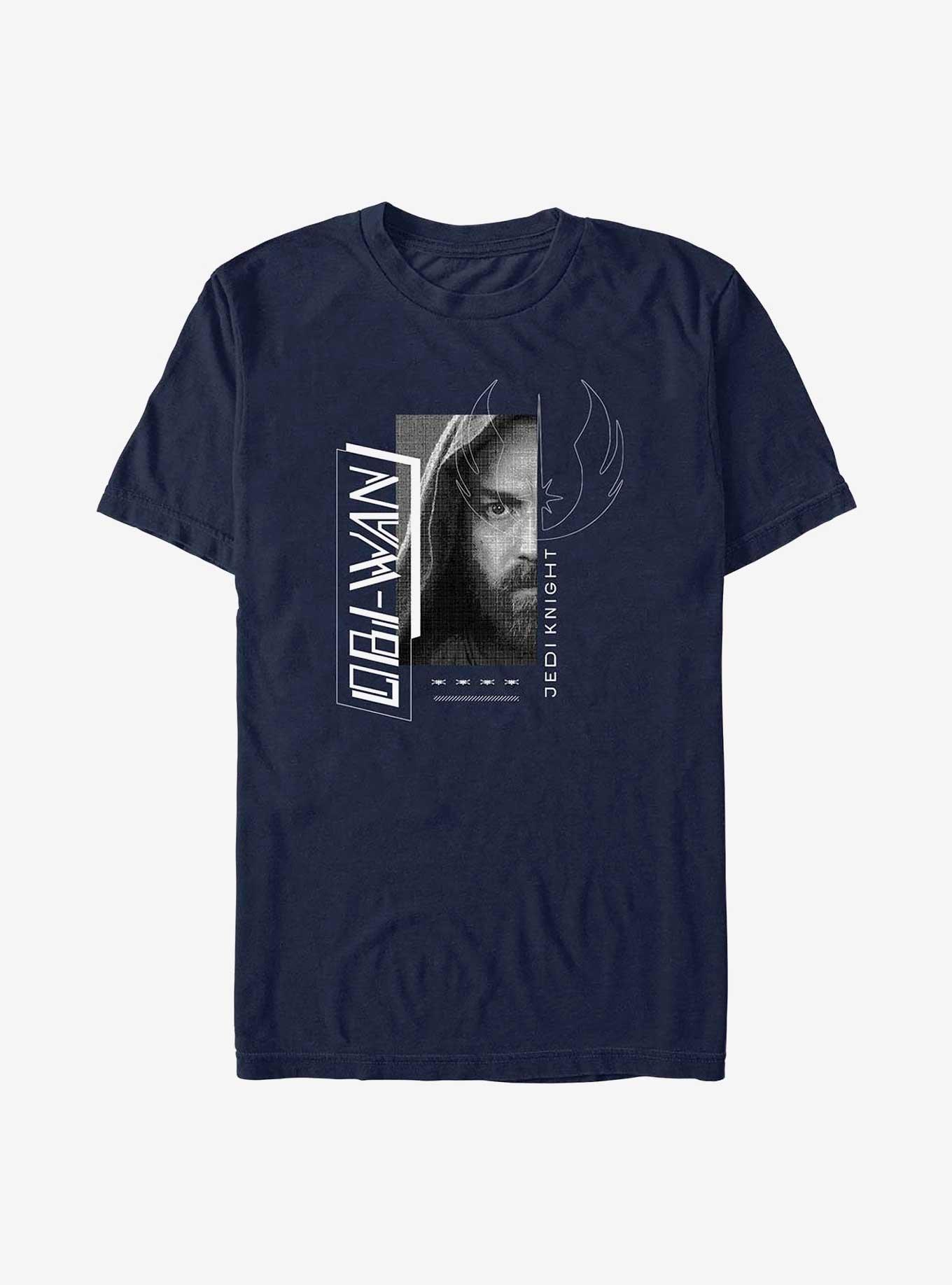 Star Wars Obi-Wan Kenobi Jedi Knight Portrait T-Shirt, NAVY, hi-res