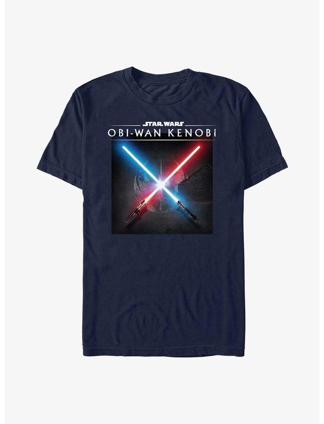 Star Wars Obi-Wan Kenobi Light Saber Clash T-Shirt, NAVY, hi-res