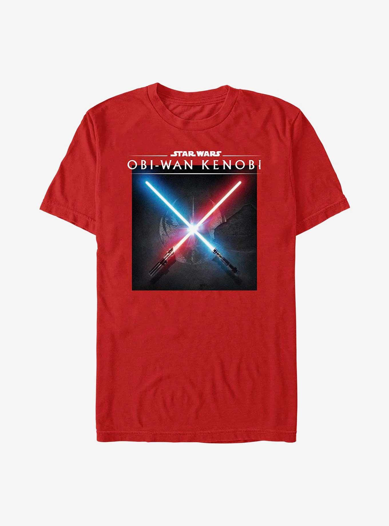 Star Wars Obi-Wan Kenobi Light Saber Clash T-Shirt, RED, hi-res
