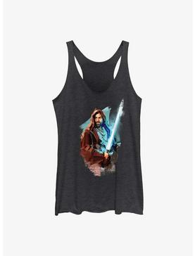 Star Wars Obi-Wan Kenobi Watercolor Style Womens Tank Top, , hi-res