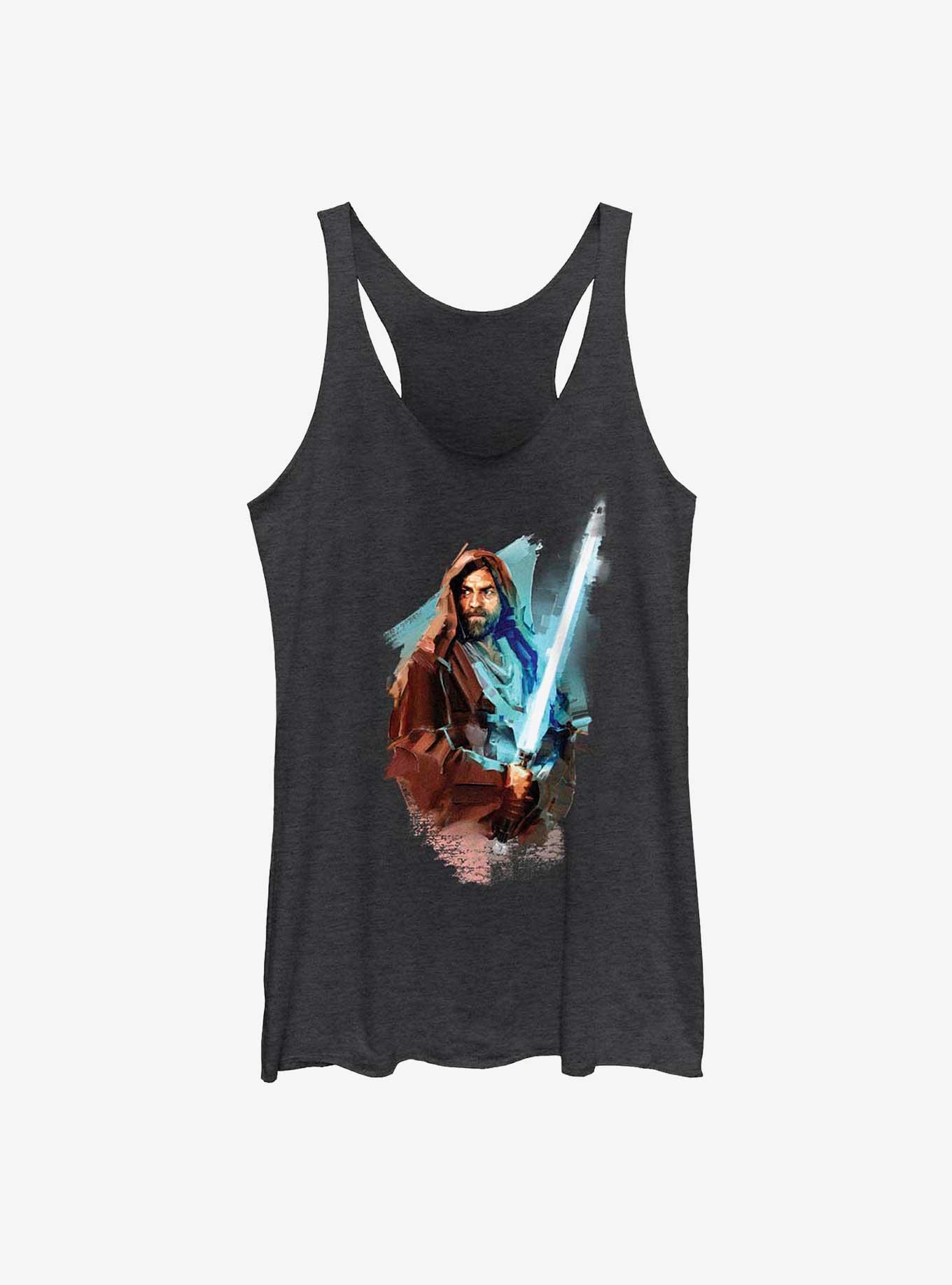 Star Wars Obi-Wan Kenobi Watercolor Style Womens Tank Top, , hi-res