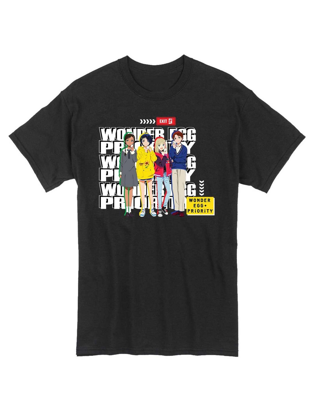 Wonder Egg Priority Group T-Shirt, BLACK, hi-res