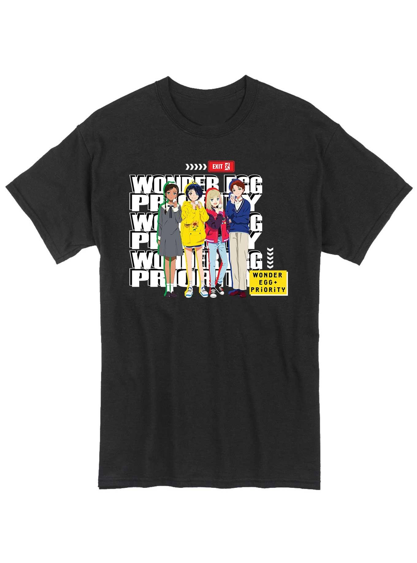 Wonder Egg Priority Group T-Shirt, BLACK, hi-res