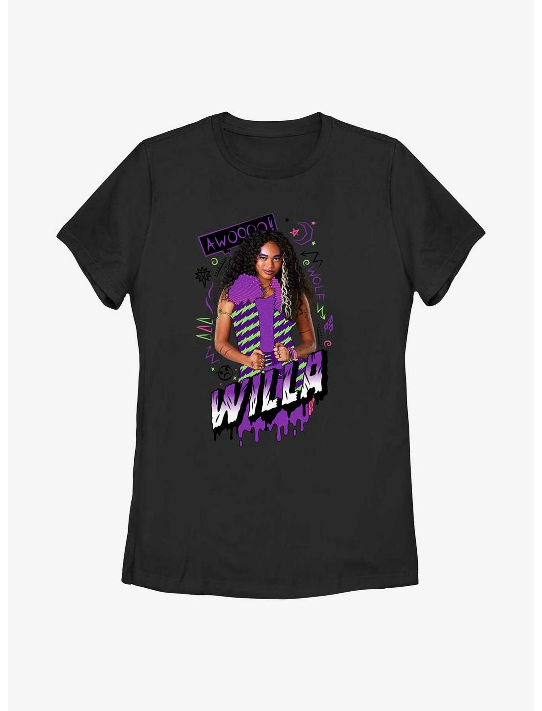 Disney Zombies Willa Wolf Womens T-Shirt, BLACK, hi-res