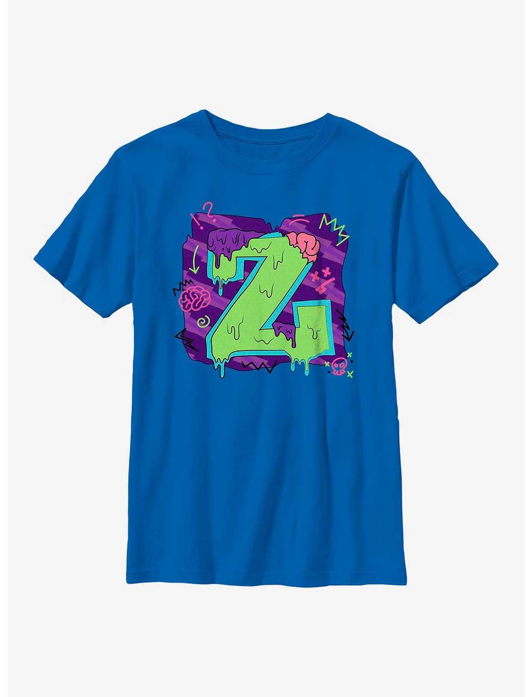Disney Zombies Seabrook Football Letter Youth T-Shirt, ROYAL, hi-res