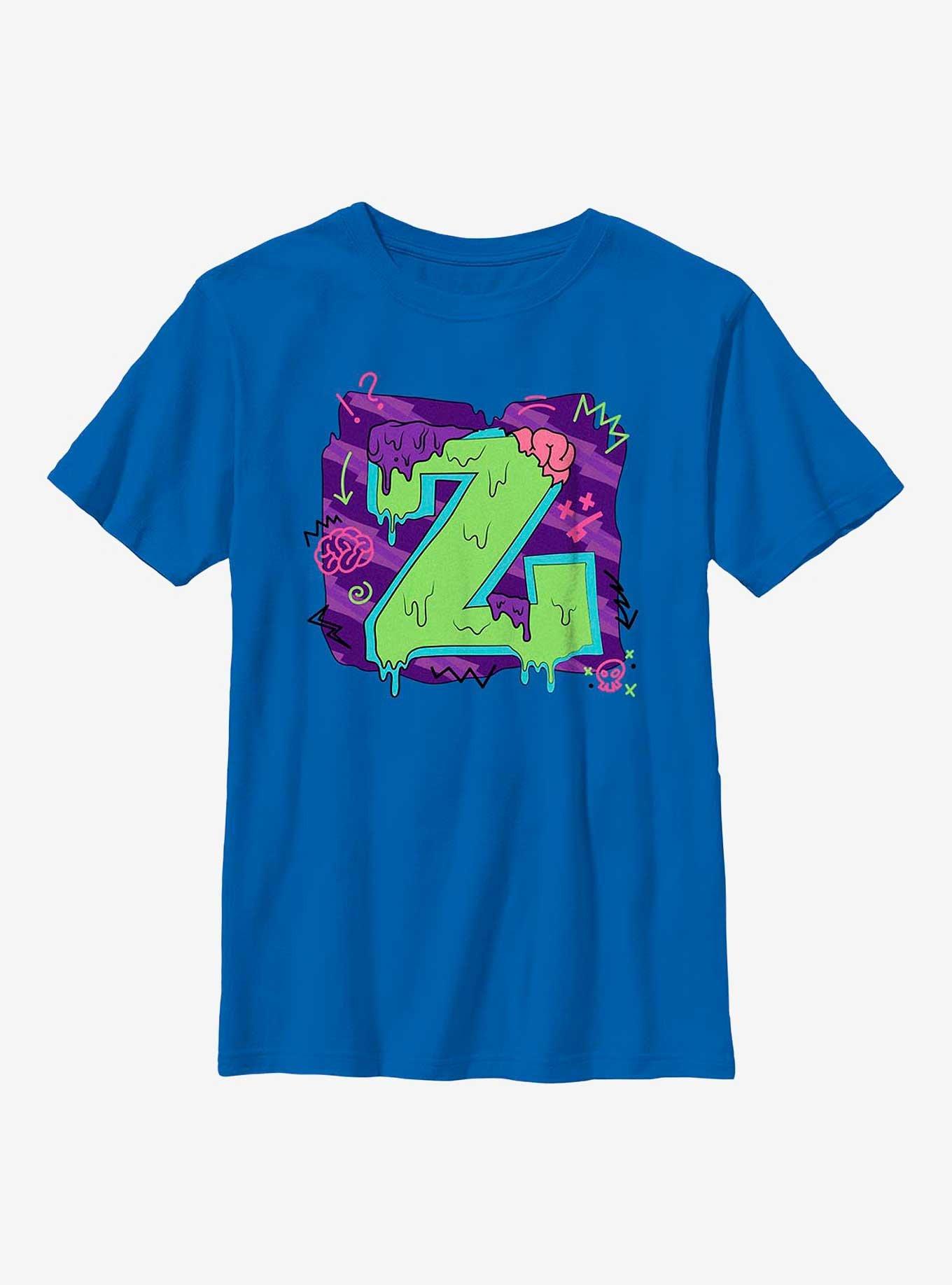 Disney Zombies Seabrook Football Letter Youth T-Shirt, ROYAL, hi-res