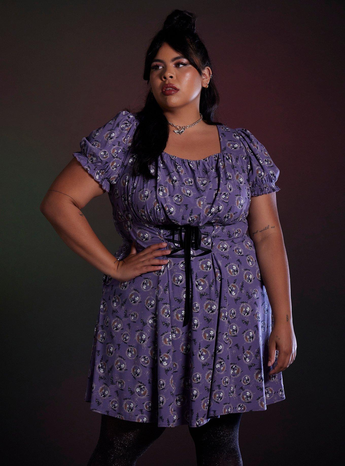 Her Universe The Nightmare Before Christmas Jack & Sally Corset Dress Plus Size