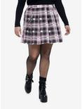 Hello Kitty Black & Pink Plaid Pleated Skirt Plus Size, MULTI, hi-res
