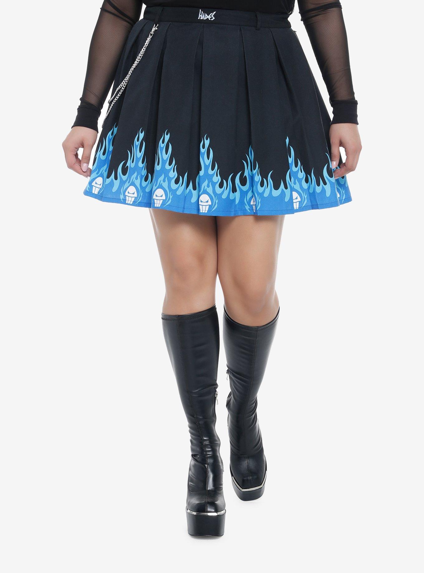 Disney Hercules Hades Pleated Skirt Plus Size, MULTI, hi-res