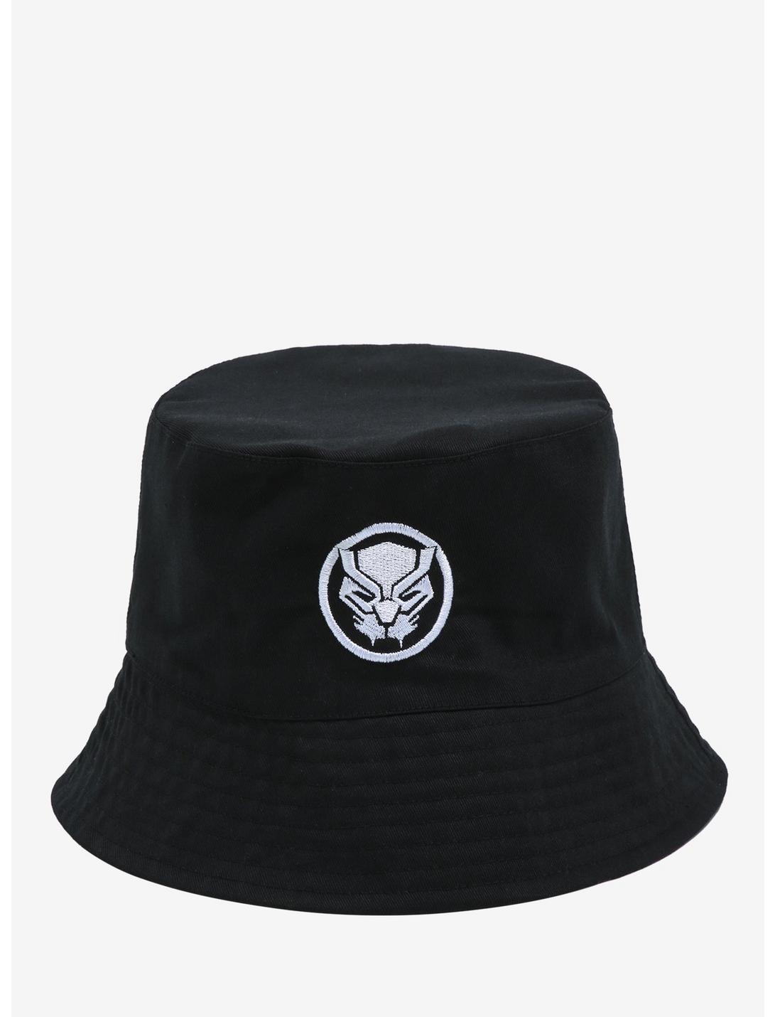 Marvel Black Panther Logo Reversible Bucket Hat - BoxLunch Exclusive, , hi-res