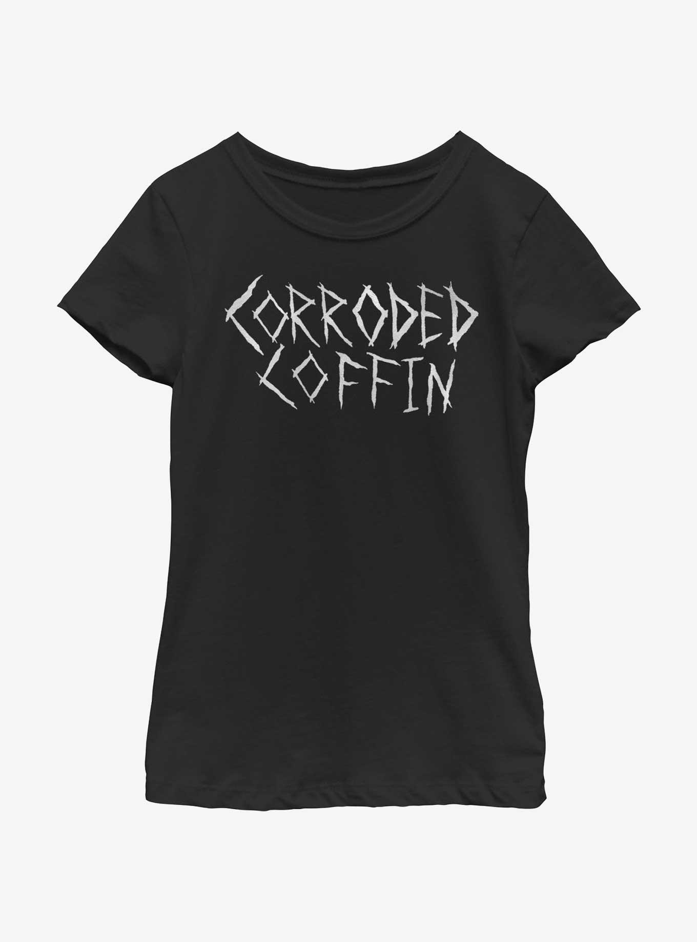 Stranger Things Corroded Coffin Youth Girls T-Shirt, , hi-res