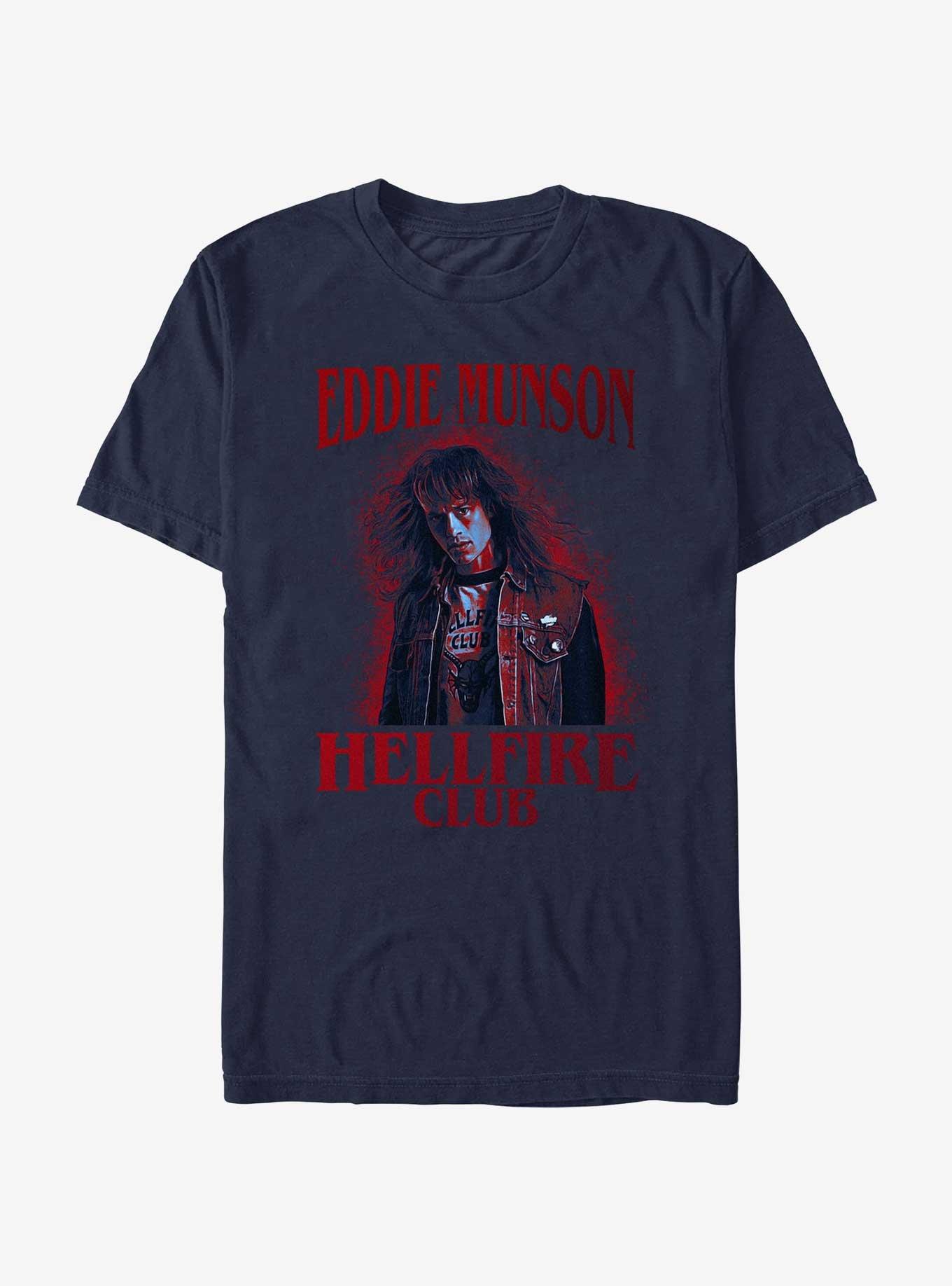 Stranger Things Eddie Munson Color Spray T-Shirt, NAVY, hi-res