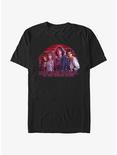 Stranger Things Most Miles Traveled In The Upside Down T-Shirt, BLACK, hi-res