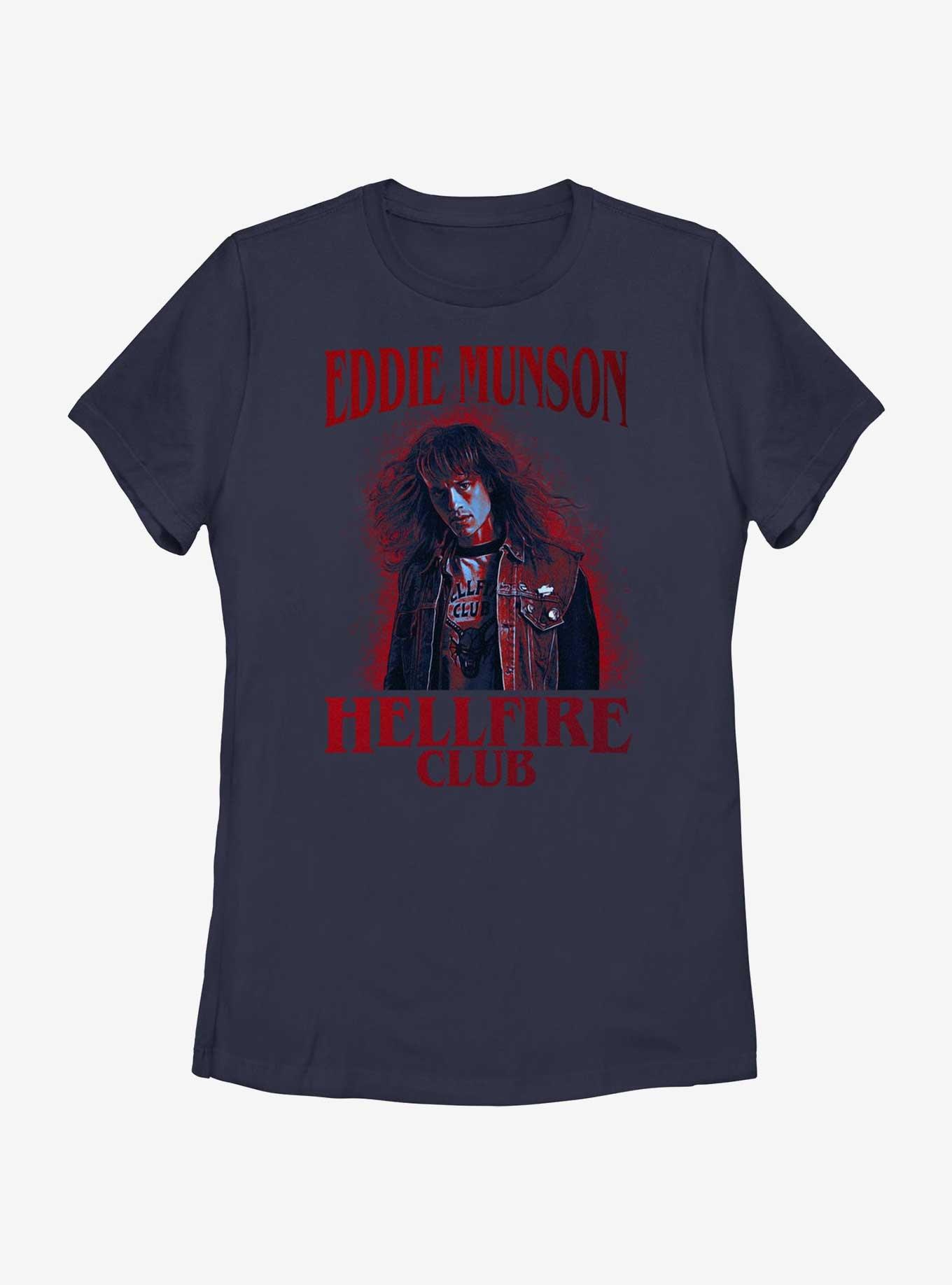 Stranger Things Eddie Munson Color Spray Womens T-Shirt, NAVY, hi-res