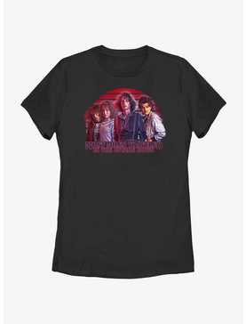 Stranger Things Most Miles Traveled In The Upside Down Womens T-Shirt, , hi-res