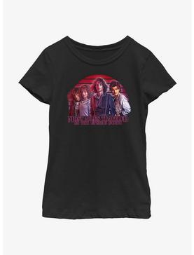 Stranger Things Most Miles Traveled In The Upside Down Youth Girls T-Shirt, , hi-res