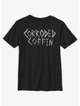 Stranger Things Corroded Coffin Youth T-Shirt, BLACK, hi-res