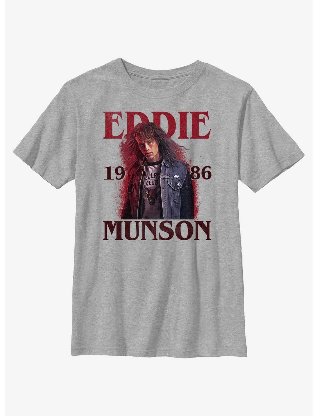 Stranger Things 1986 Eddie Munson Youth T-Shirt, ATH HTR, hi-res