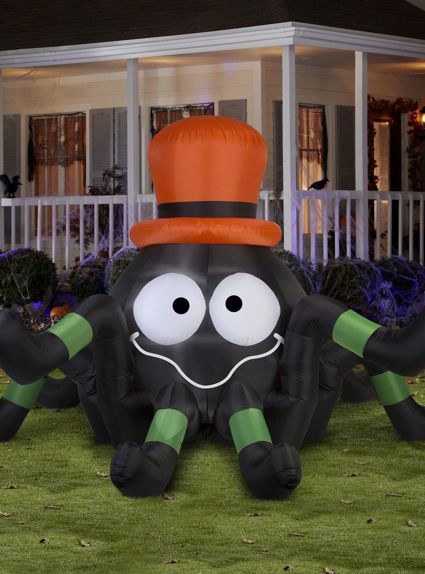 Animated Spider Orange Hat Airblown, , hi-res