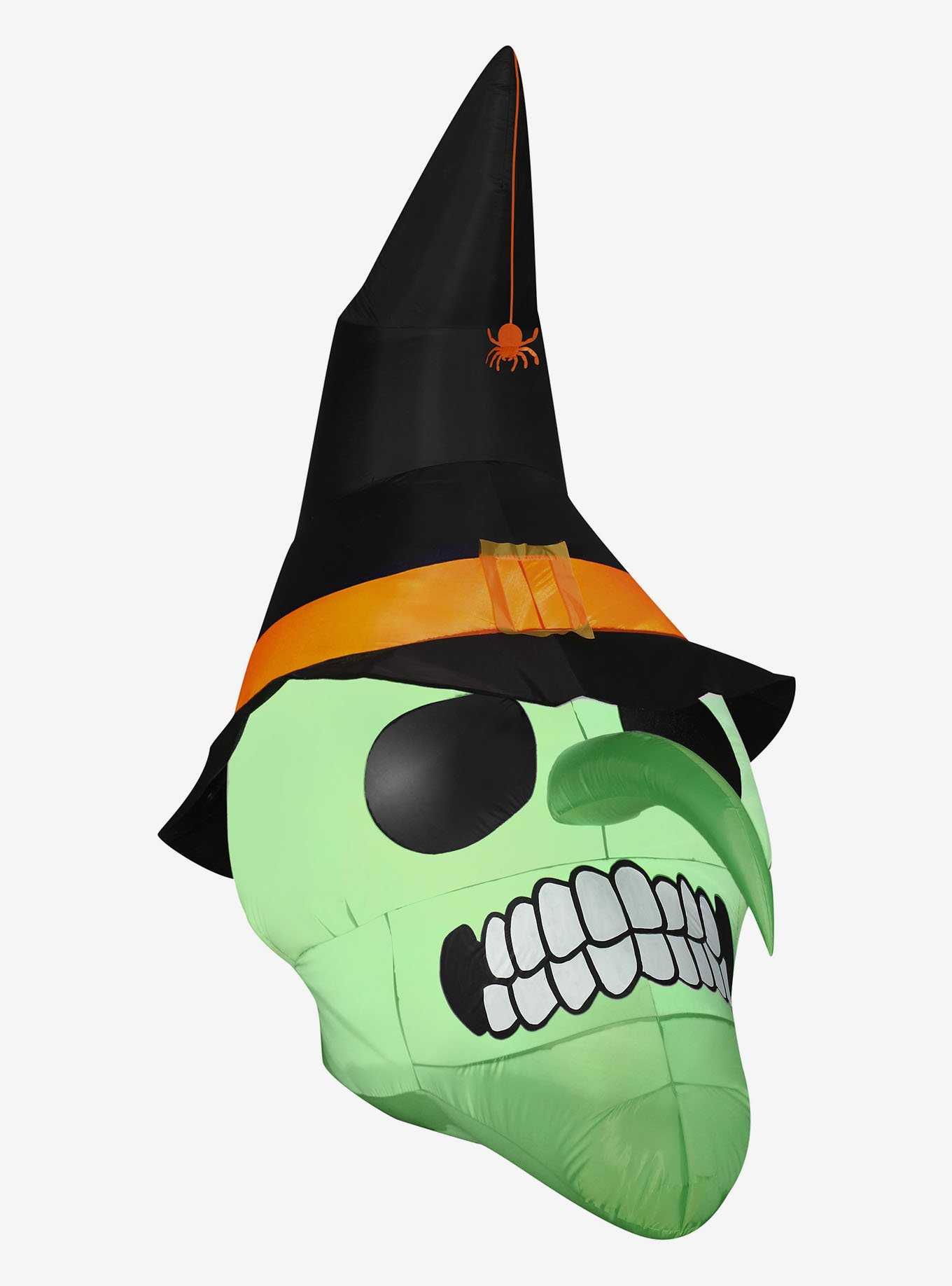 Green Witch Skull Airblown, , hi-res