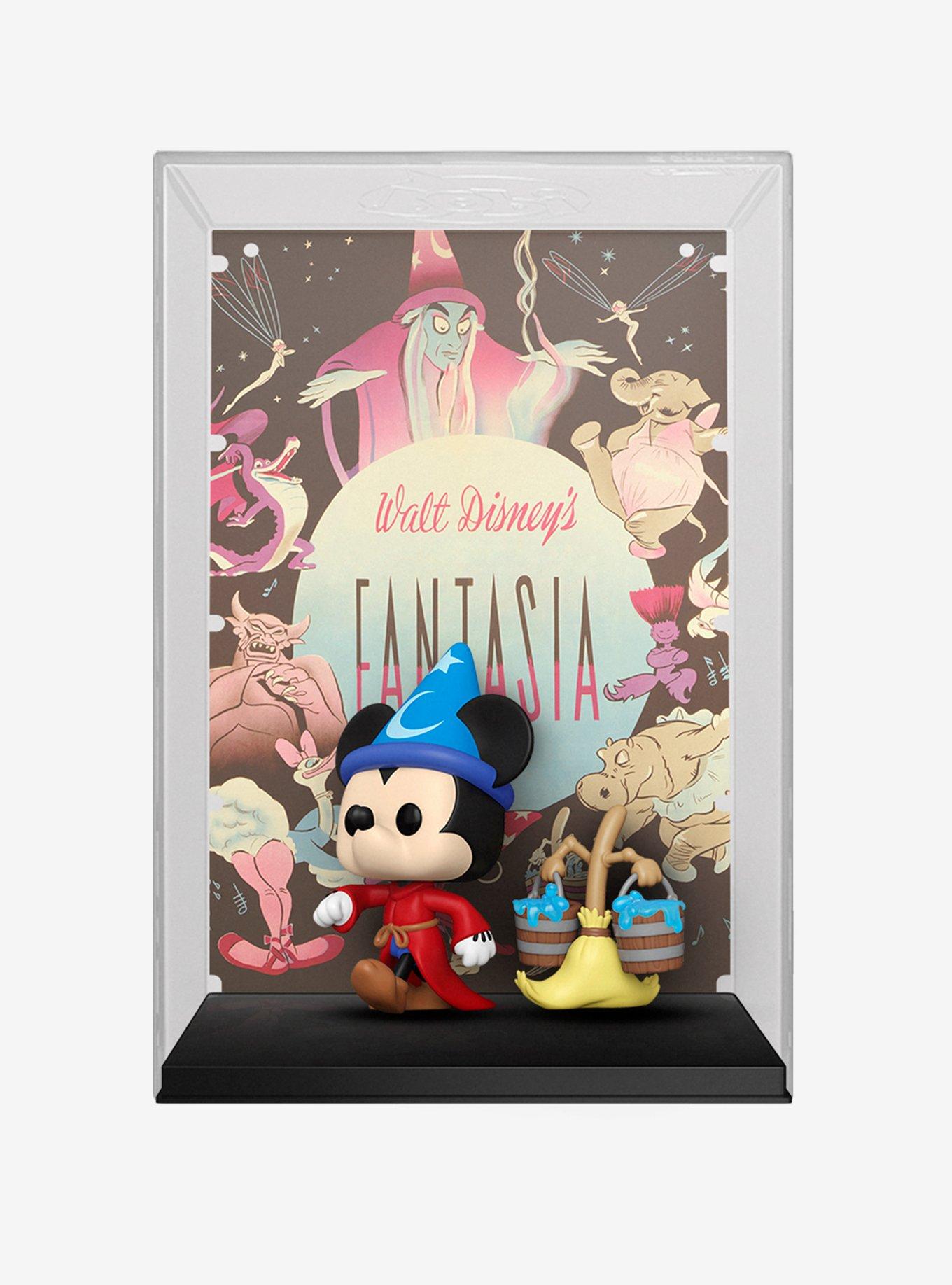 Funko Disney100 Fantasia Pop! Movie Posters Sorcerer's Apprentice Mickey Mouse & Broom Vinyl Figure, , hi-res
