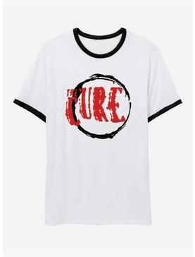 The Cure Logo Boyfriend Fit Girls Ringer T-Shirt, , hi-res