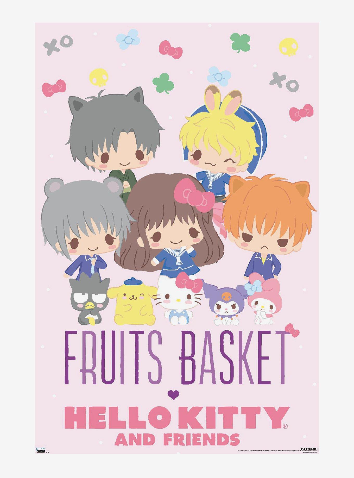 Fruits Basket X Hello Kitty And Friends Chibi Group Poster