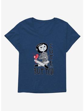 Coraline Cute As A Button Girls T-Shirt Plus Size, , hi-res