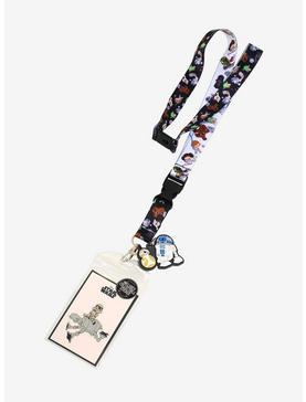 Star Wars Chibi Characters Allover Print Lanyard - BoxLunch Exclusive, , hi-res