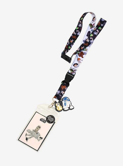 Star Wars Chibi Characters Allover Print Lanyard - BoxLunch Exclusive ...