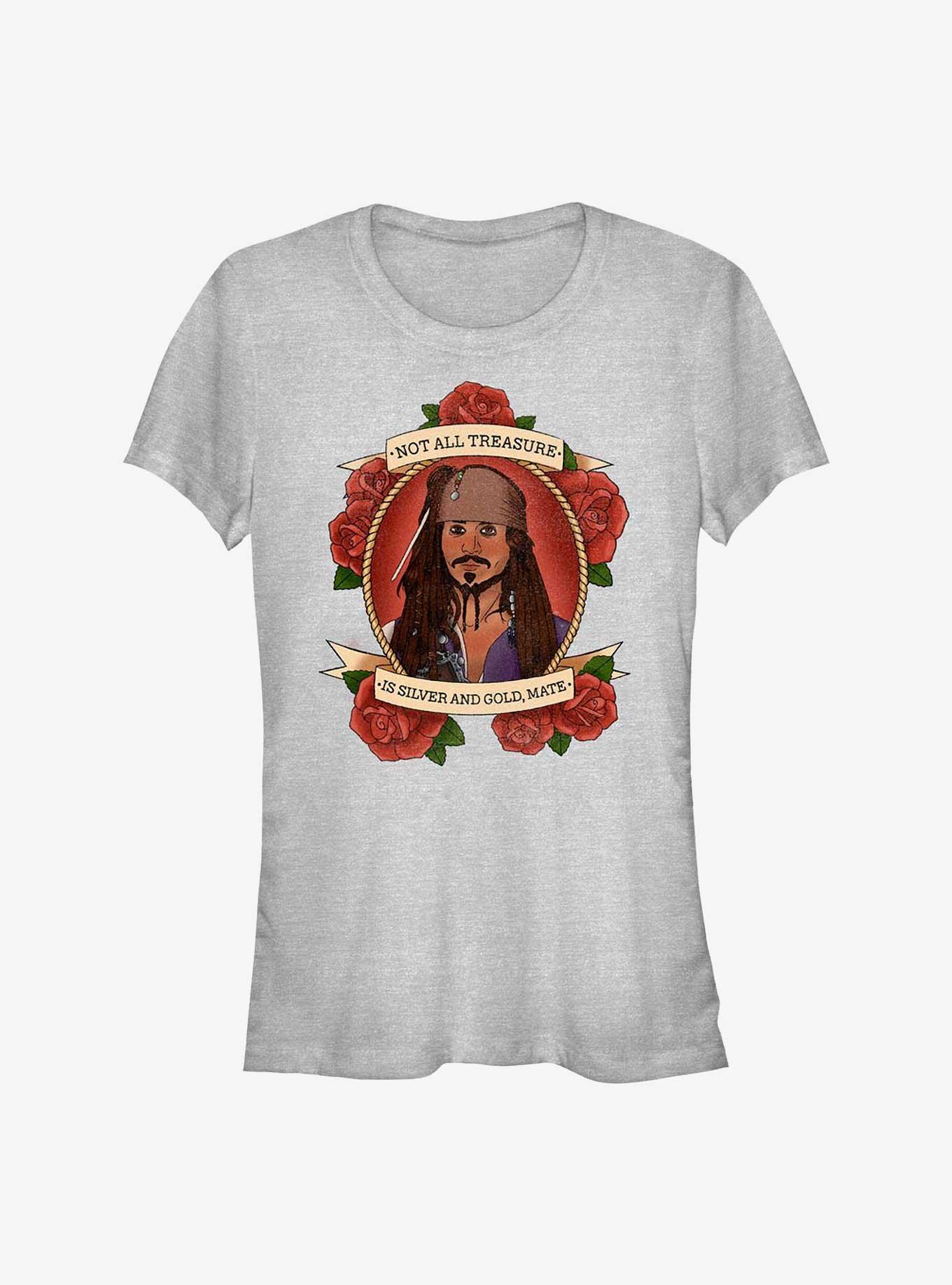 Disney Pirates of the Caribbean Sailor Jack Portrait Girls T-Shirt, ATH HTR, hi-res