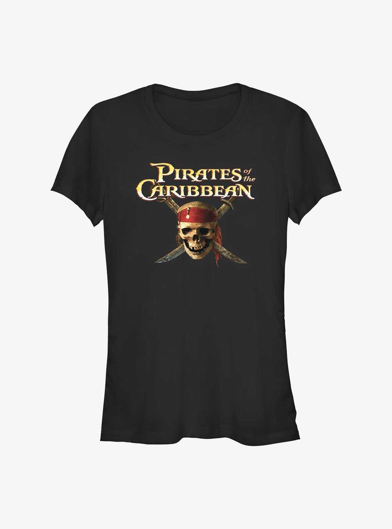 Disney Pirates of the Caribbean Skull Cross Logo Girls T-Shirt, , hi-res