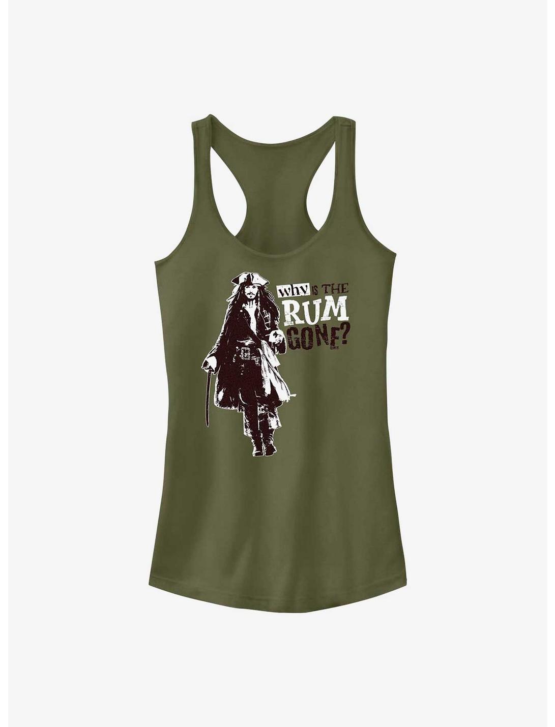 Disney Pirates of the Caribbean Why Is The Rum Gone Girls Tank, MIL GRN, hi-res
