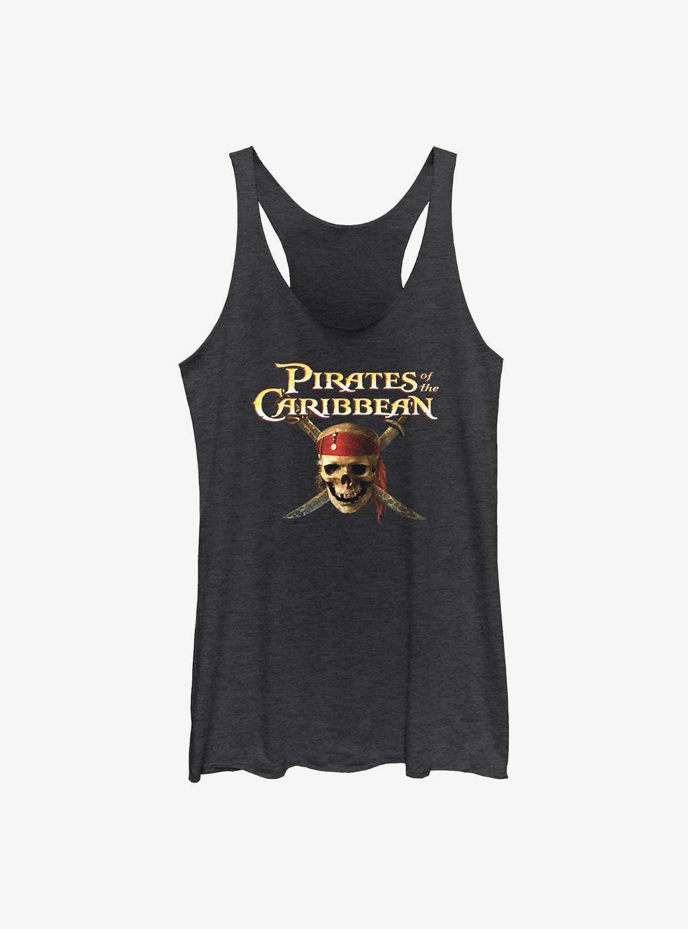 Disney Pirates of the Caribbean Skull Cross Logo Girls Tank, , hi-res