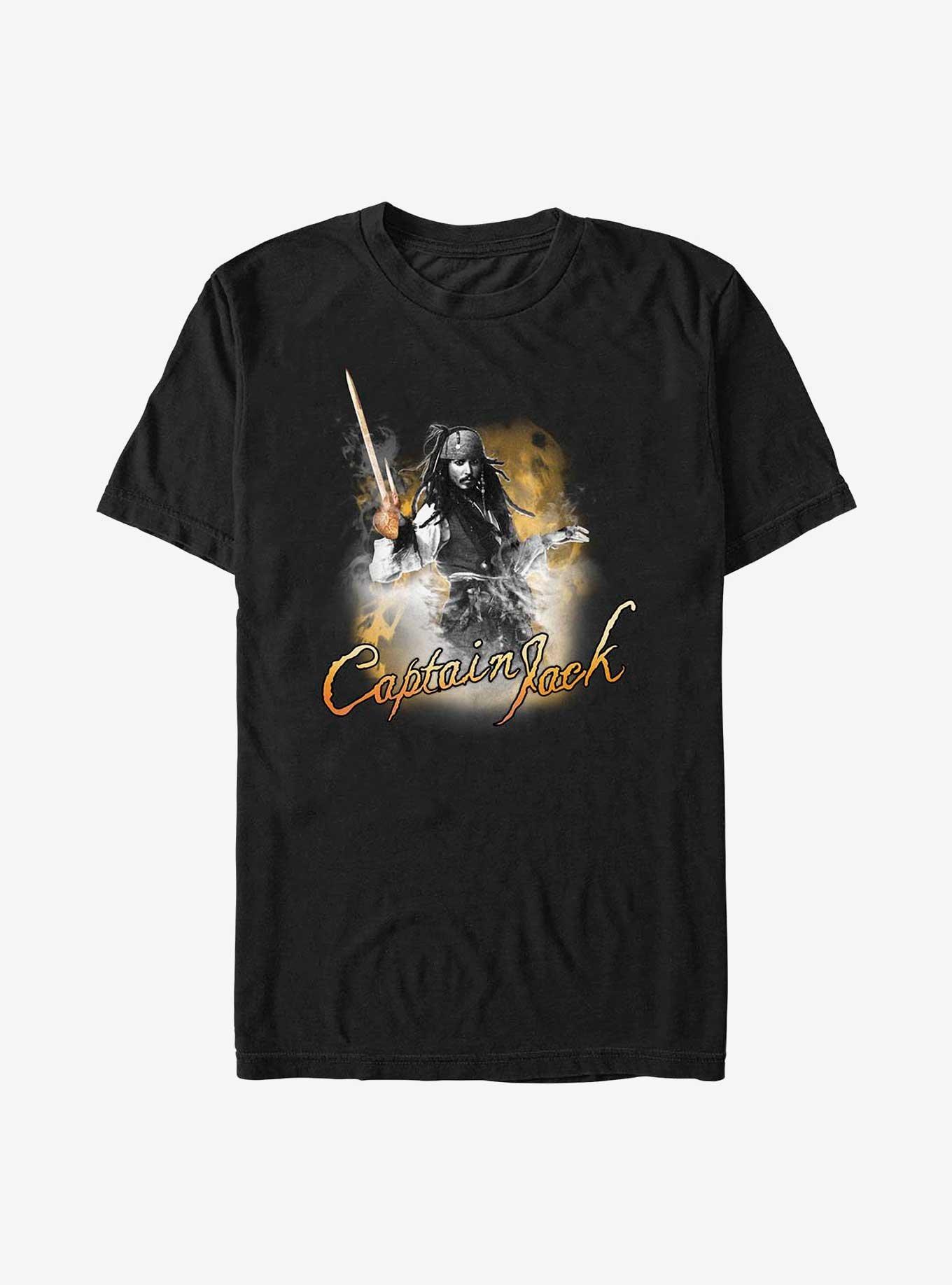 Disney Pirates of the Caribbean Captain Jack T-Shirt, BLACK, hi-res