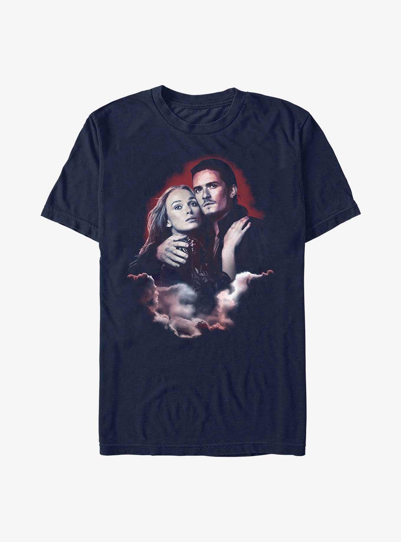 Disney Pirates of the Caribbean William and Elizabeth T-Shirt, NAVY, hi-res