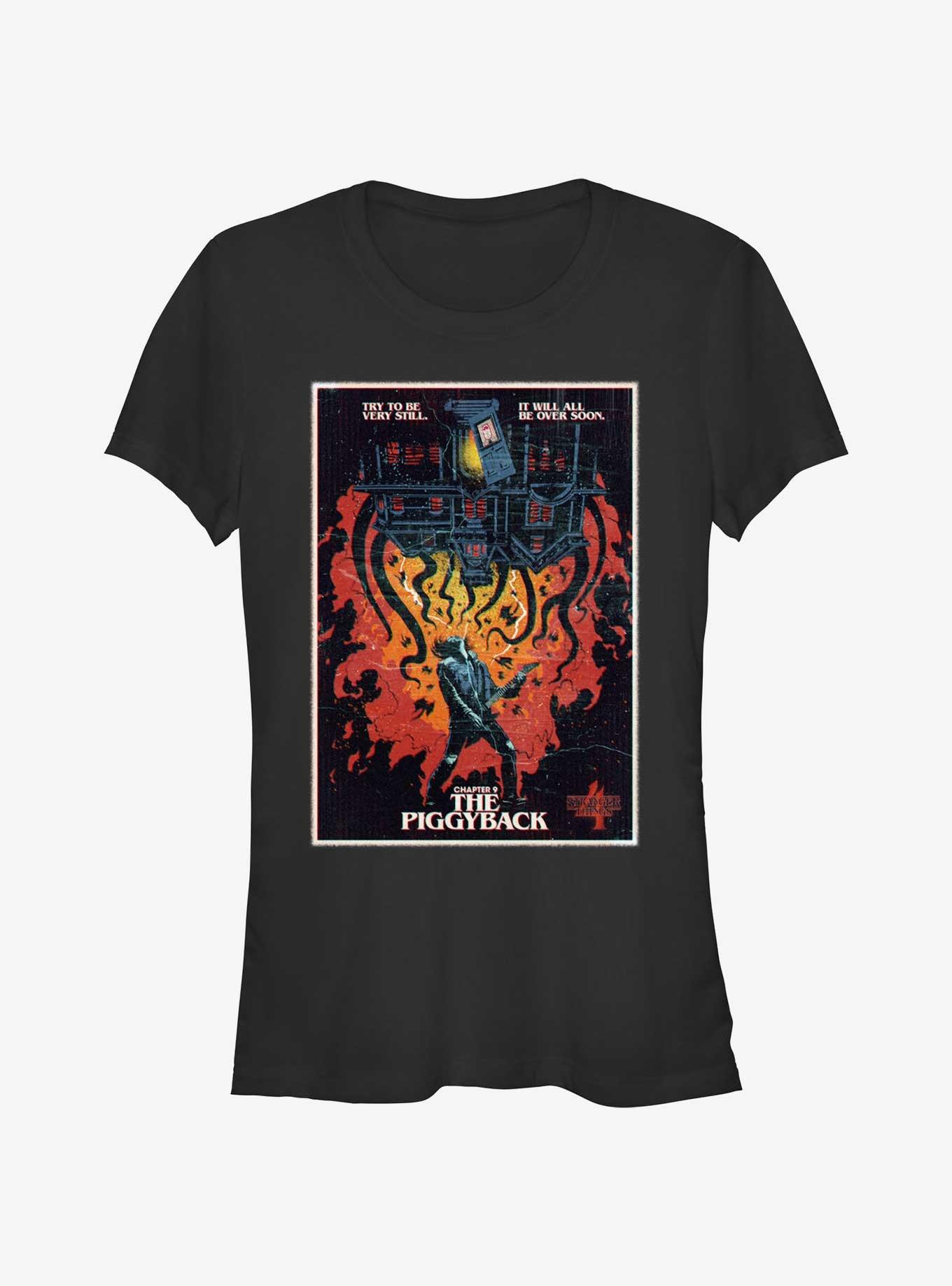 Stranger Things x Butcher Billy The Piggyback Girls T-Shirt, BLACK, hi-res