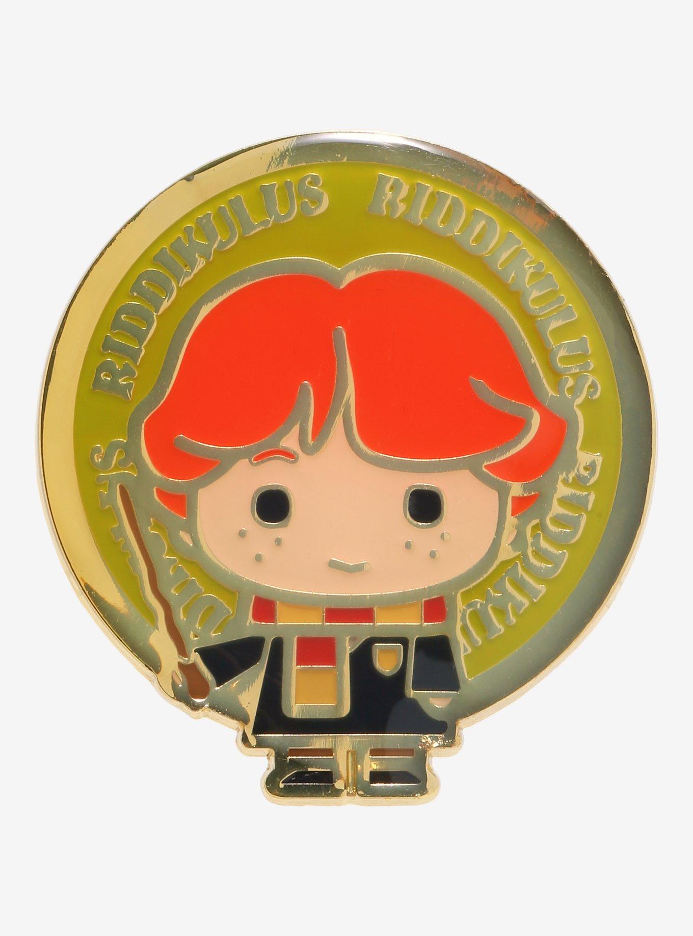 Loungefly Harry Potter Chibi Ron Circle Frame Enamel Pin - BoxLunch Exclusive, , hi-res