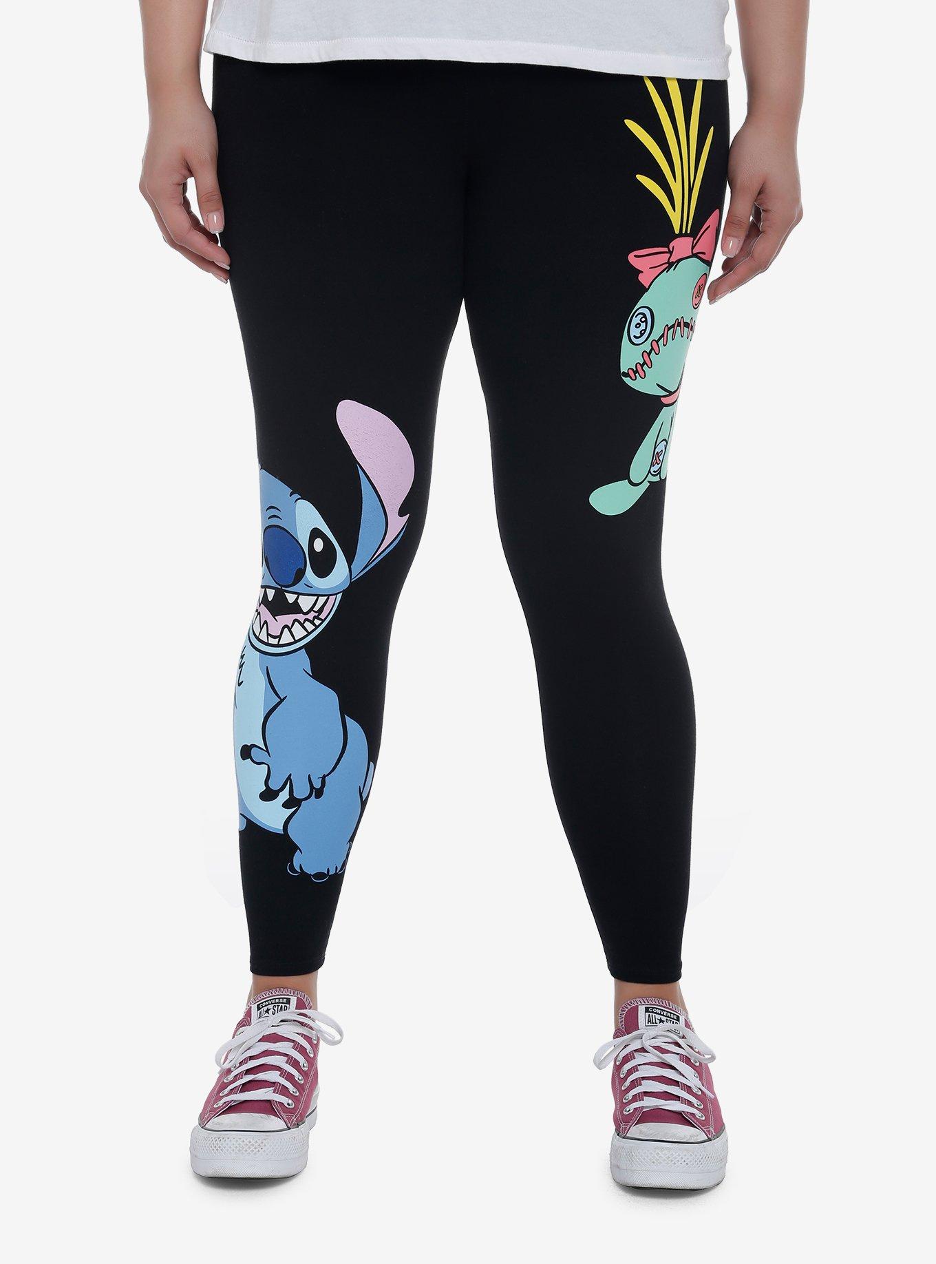 Disney Lilo & Stitch Scrump & Stitch Leggings Plus Size, MULTI, hi-res