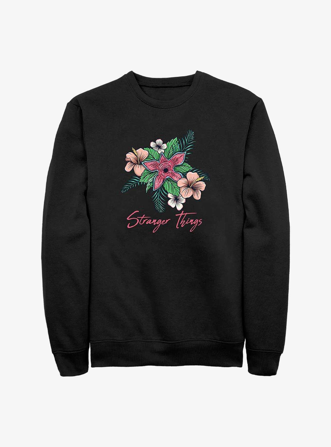 Stranger Things Floral Logo Sweatshirt, , hi-res