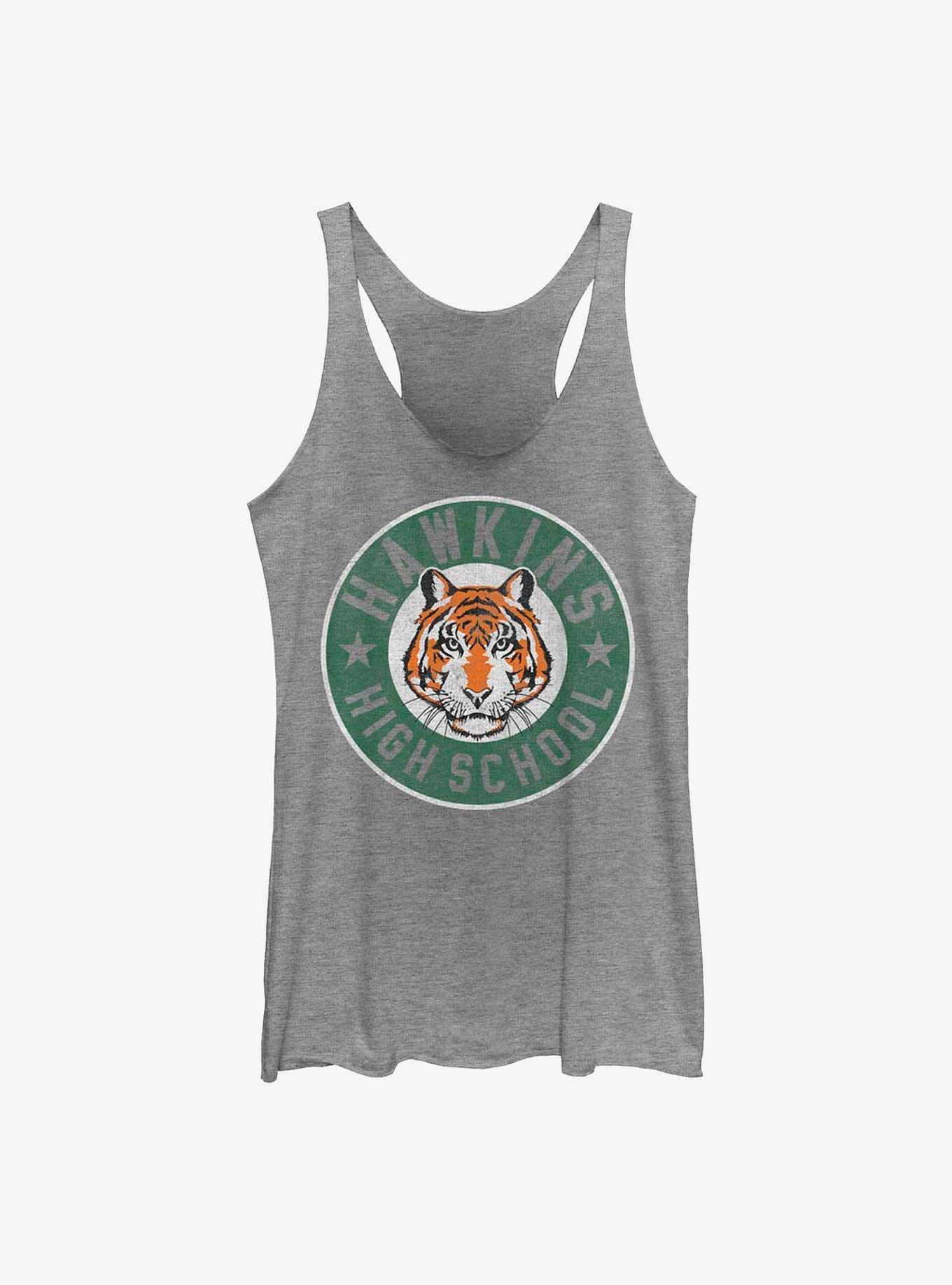 Stranger Things Hawkins High Tiger Emblem Womens Tank Top, , hi-res