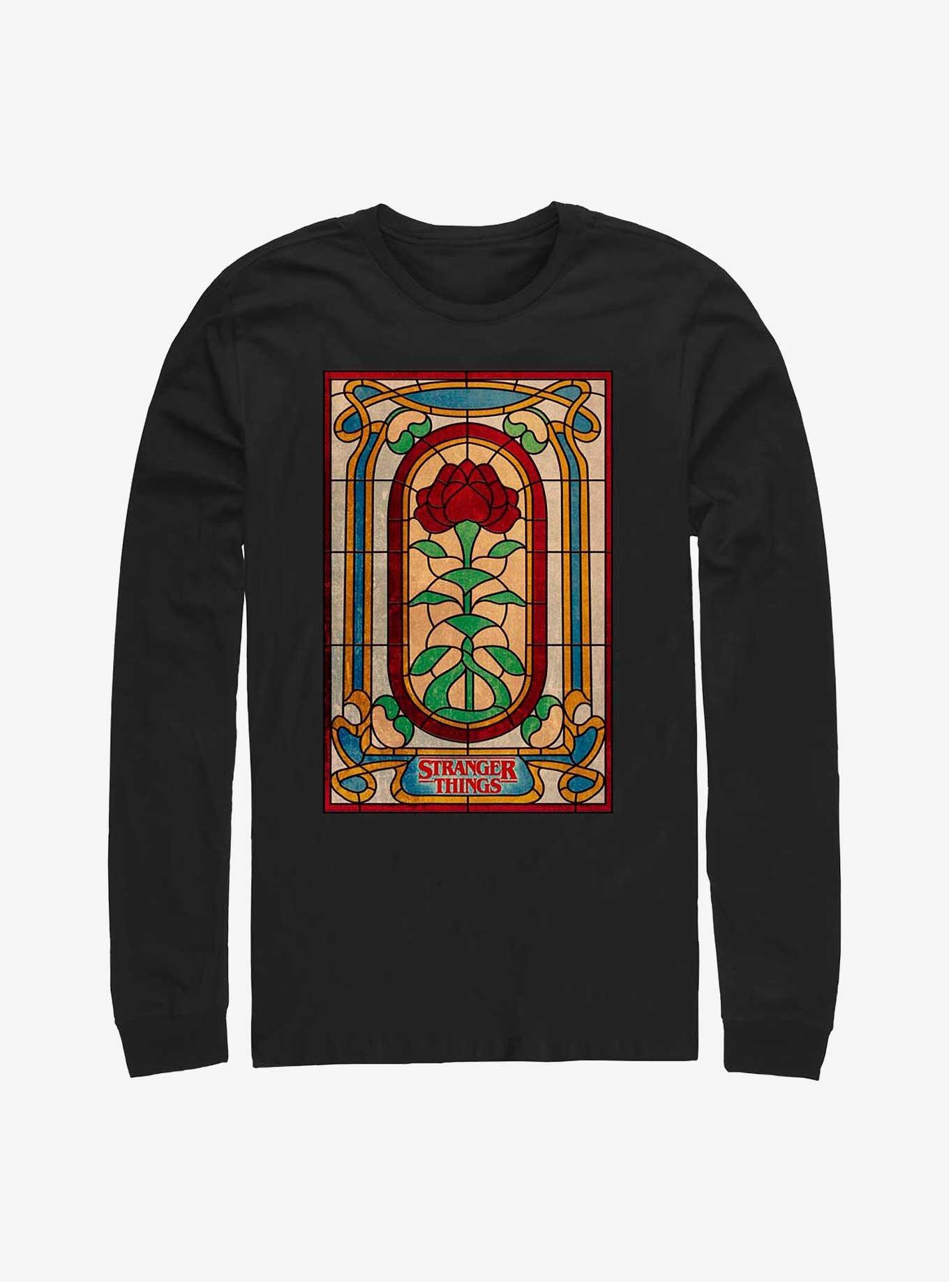 Stranger Things Stained Glass Door Long-Sleeve T-Shirt, , hi-res