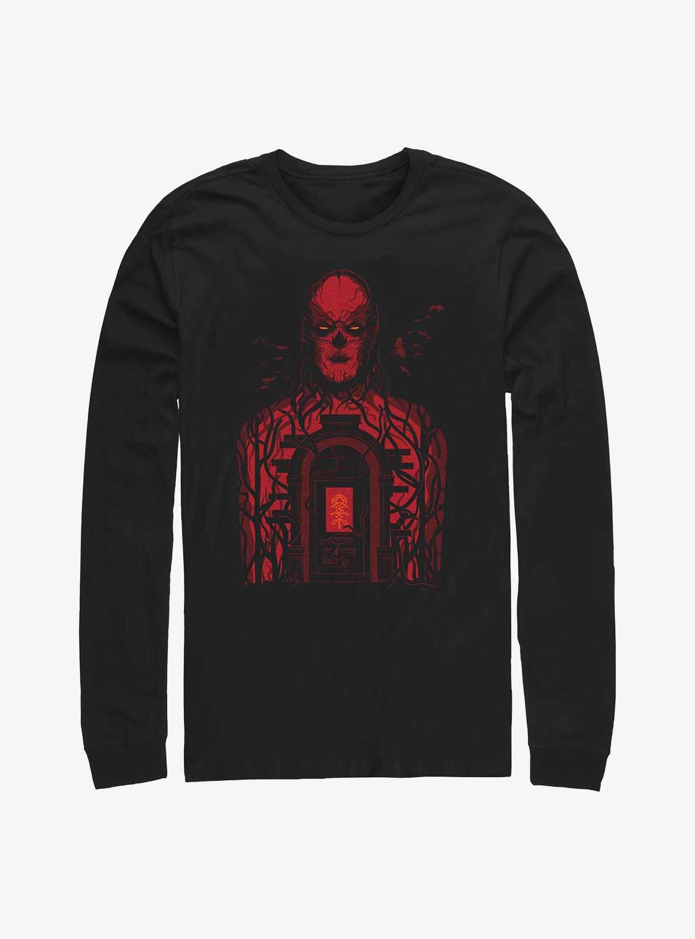 Stranger Things Vecna Creel Door Long-Sleeve T-Shirt, BLACK, hi-res