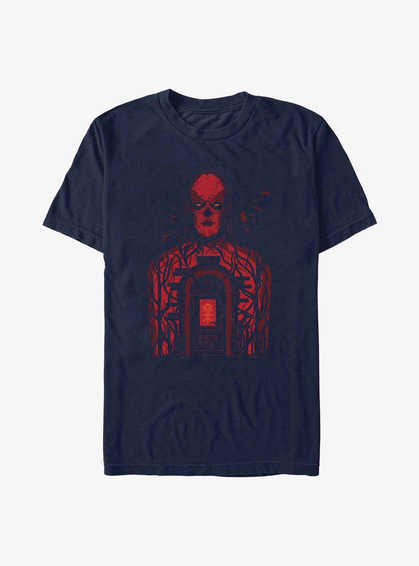 Stranger Things Vecna Creel Door T-Shirt, NAVY, hi-res