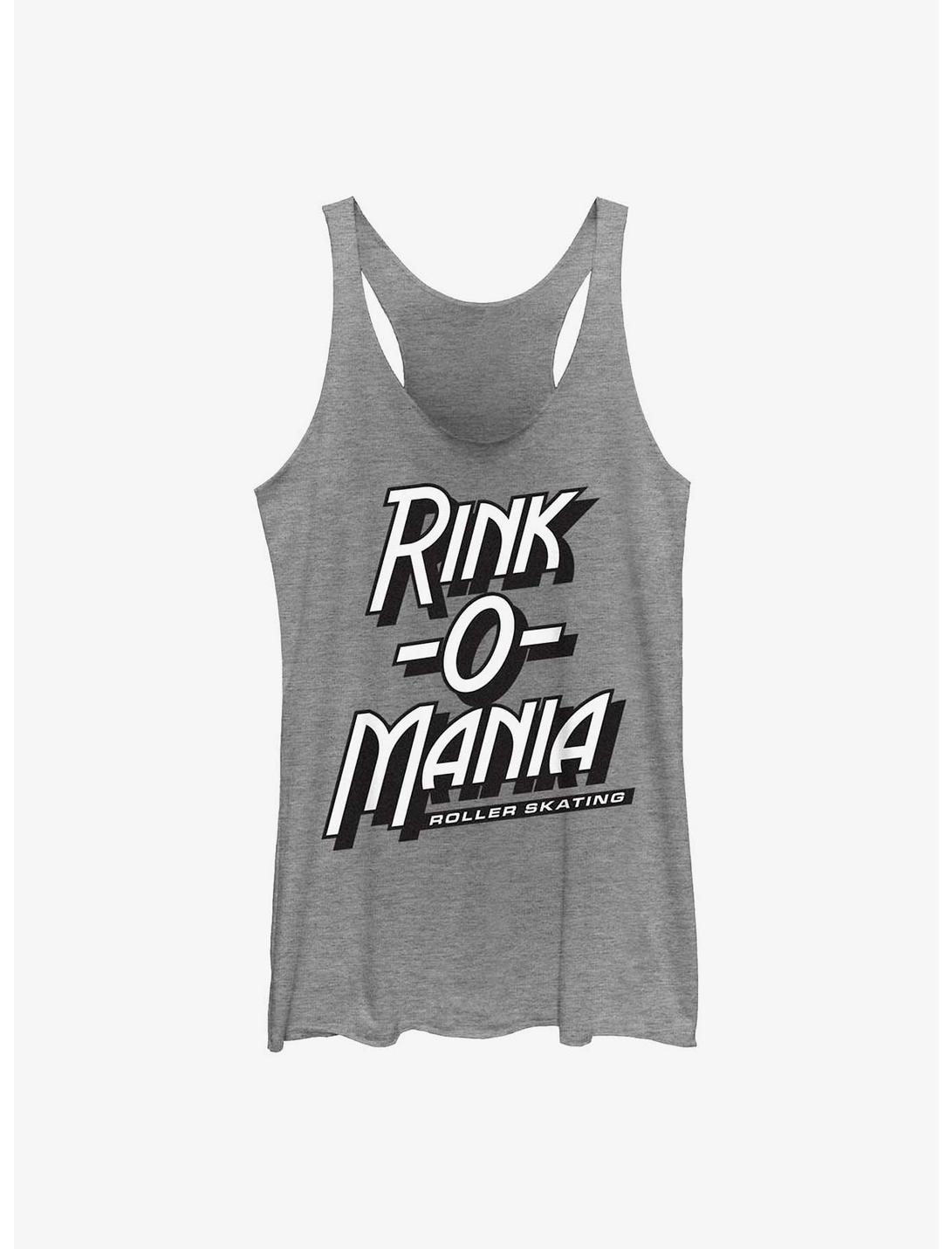 Stranger Things Rink O Mania Logo Womens Tank Top, GRAY HTR, hi-res