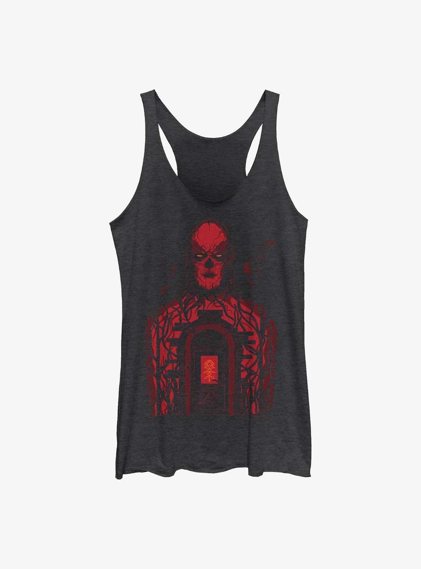 Stranger Things Vecna Creel Door Womens Tank Top, BLK HTR, hi-res